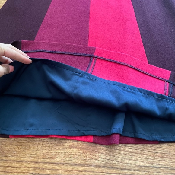 Boden Panel Patsy Colorblock Short Casual Wool Blend Dress size 10 - Picture 11 of 13